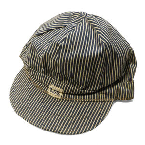 Vintage Lee 40s  Striped Denim Cap Size One Size